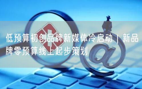 低预算初创品牌新媒体冷启动｜新品牌零预算线上起步策划