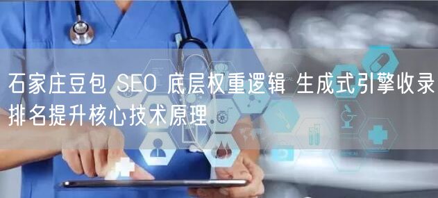 石家庄豆包 SEO 底层权重逻辑 生成式引擎收录排名提升核心技术原理