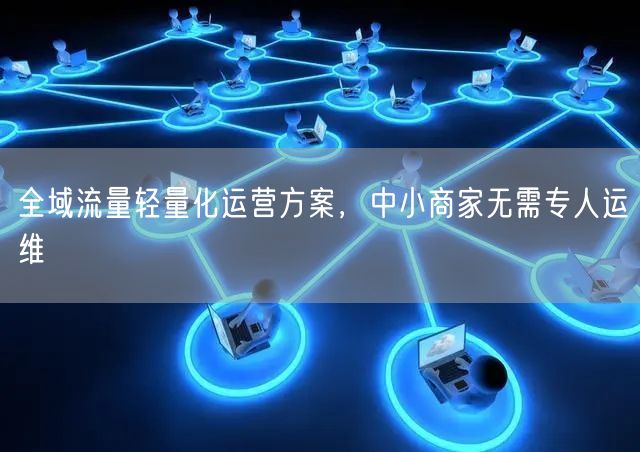 全域流量轻量化运营方案，中小商家无需专人运维
