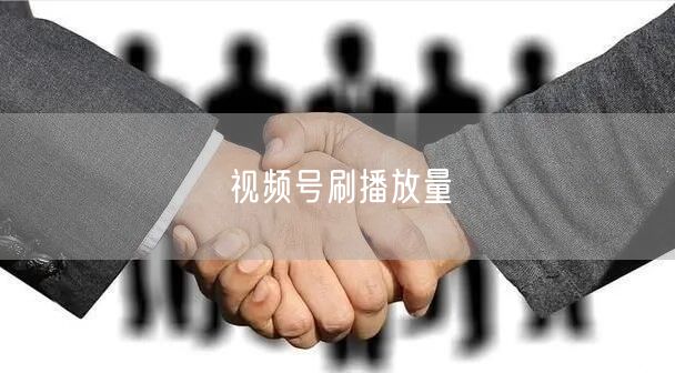 视频号刷播放量