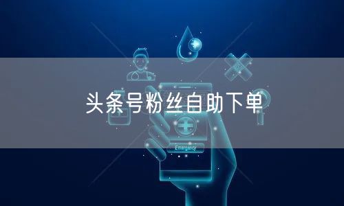 头条号粉丝自助下单