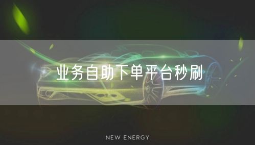 业务自助下单平台秒刷