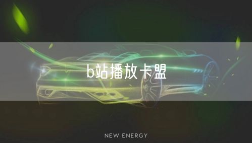 b站播放卡盟