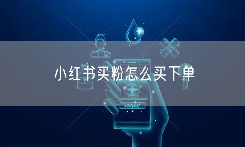 小红书买粉怎么买下单