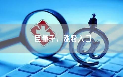 巨量千川涨粉入口