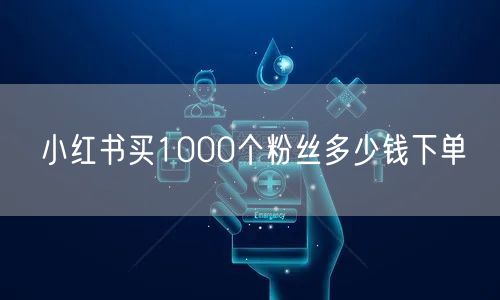 小红书买1000个粉丝多少钱下单