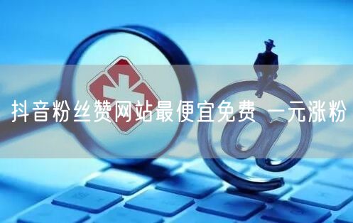 抖音粉丝赞网站最便宜免费 一元涨粉
