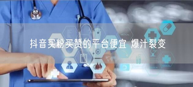 抖音买粉买赞的平台便宜 爆汁裂变