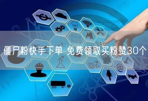 僵尸粉快手下单 免费领取买粉赞30个
